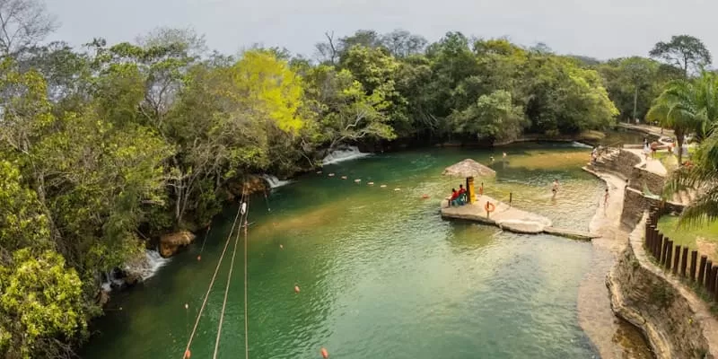 Balneário do Sol, Bonito MS: day use no Rio Formoso com estrutura