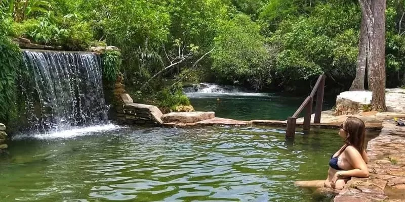 Balneário Ilha Bonita, Bonito MS: river swimming around an island