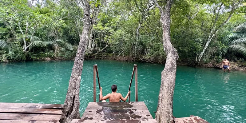 Municipal River Beach, Bonito MS: the public stretch of the Rio Formoso