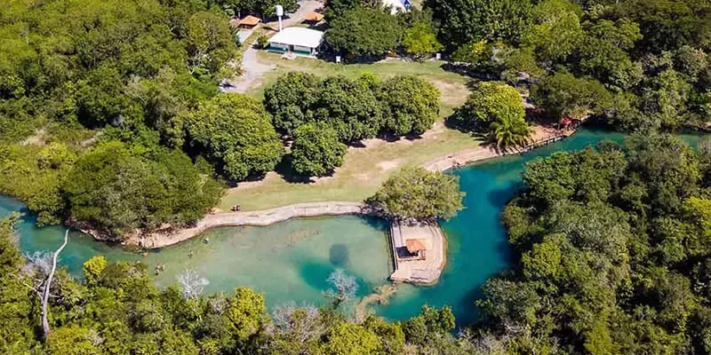Municipal River Beach, Bonito MS: the public stretch of the Rio Formoso
