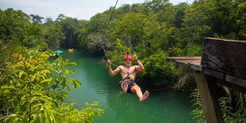 Cabanas, Bonito MS: a canopy course, ziplines and river tubing