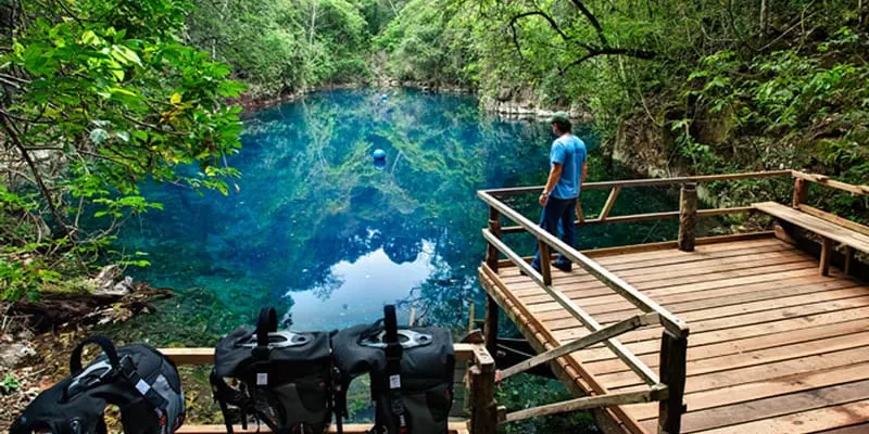 Lagoa Misteriosa, Jardim MS: a sinkhole lake with no known bottom