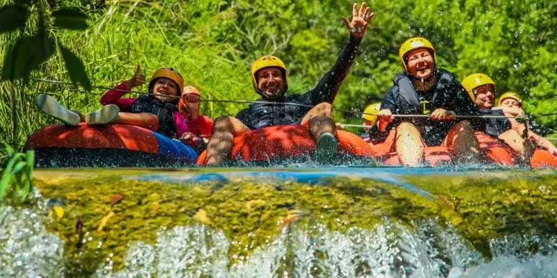 Parque Ecológico Rio Formoso, Bonito MS: ciambella, cavallo e bagno