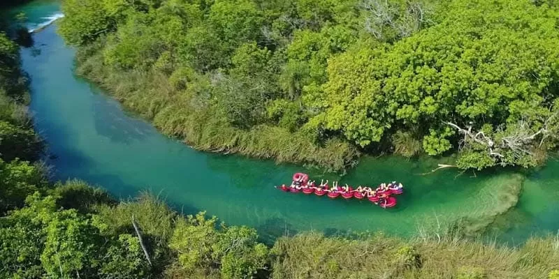 Parque Ecológico Rio Formoso, Bonito MS: ciambella, cavallo e bagno