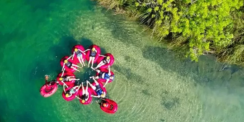 Parque Ecológico Rio Formoso, Bonito MS: ciambella, cavallo e bagno