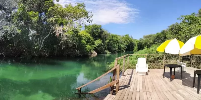 Refúgio da Barra, Bonito MS: the river without a schedule