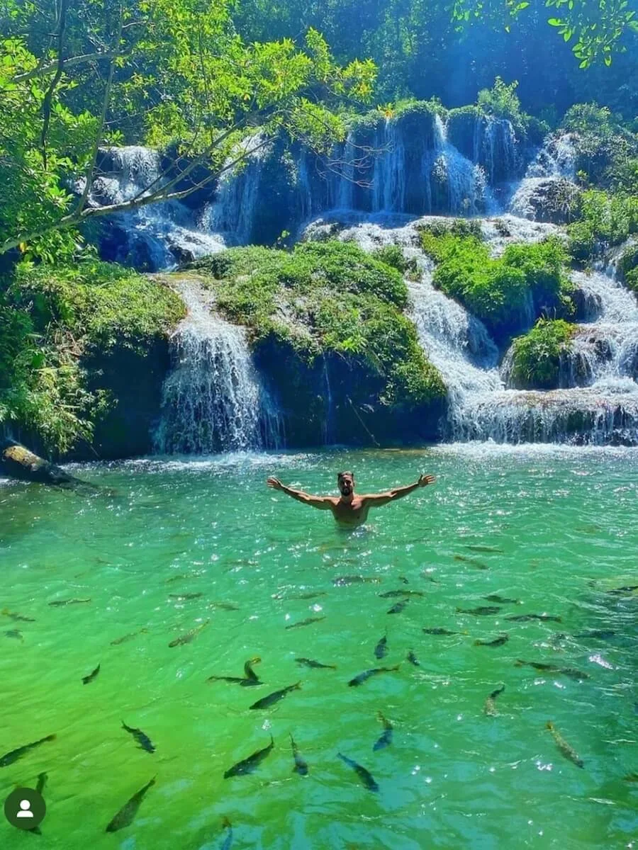 Rio do Peixe, Bonito MS: waterfalls, natural pools and a farm day