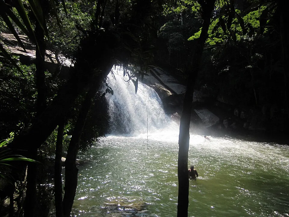 Waterfalls near the road, Ubatuba, litoral norte de Sao Paulo